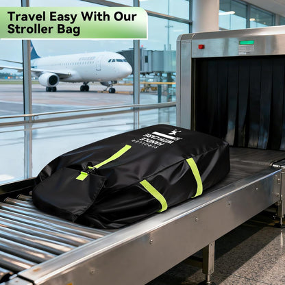 Stroller Bag for Airplane: Airplane Travel Essentials, 46" H x 21" W x 13" D Stroller Cover for Air Travel, Fit Single/Double/Jogging/Baby Stroller Travel System, First Mothers Day Gifts for New Mom