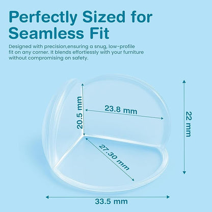 15 Pack Corner Protector for Baby - Clear & Transparent Edge Guards for Baby Proofing, Safety Furniture Corner Protectors for Furniture to Prevent Injuries (Ball Shaped)