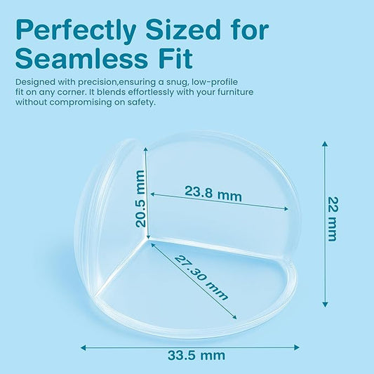 15 Pack Corner Protector for Baby - Clear & Transparent Edge Guards for Baby Proofing, Safety Furniture Corner Protectors for Furniture to Prevent Injuries (Ball Shaped)