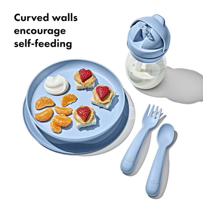OXO Tot Stick and Stay Suction Plate - Blossom