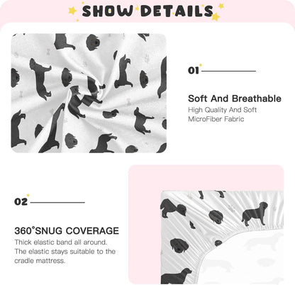 Fitted Crib Sheets Turtle Sea Horse Stretchy Portable Playard Sheets for Baby Toddler, Breathable Soft Mini Crib Mattress 39 x 27 in for Boys and Girls