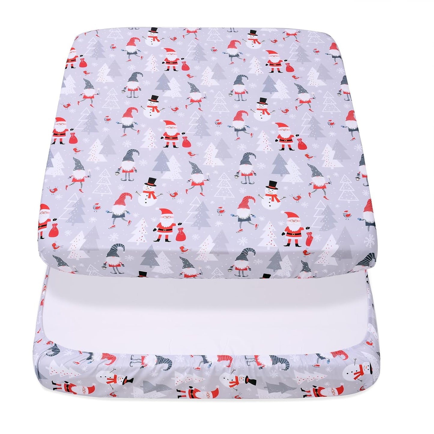 Cloele Square Playard Fitted Sheet 36x36, Ultra Soft Polyester Playpen Sheet for Baby & Pet, Dogs Pattern Pack and Play Crib Sheets, Portable Playard Mattress Cover