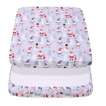 Cloele Square Playard Fitted Sheet 36x36, Ultra Soft Polyester Playpen Sheet for Baby & Pet, Dogs Pattern Pack and Play Crib Sheets, Portable Playard Mattress Cover