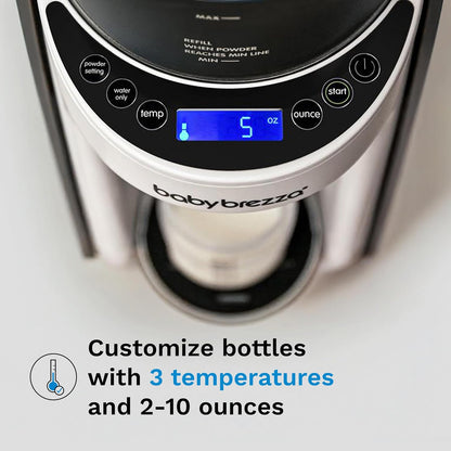 Baby Brezza Formula Pro Advanced Formula Dispenser Machine - Automatically Mix a Warm Formula Bottle Instantly - Easily Make Bottle with Automatic Powder Blending, Charcoal