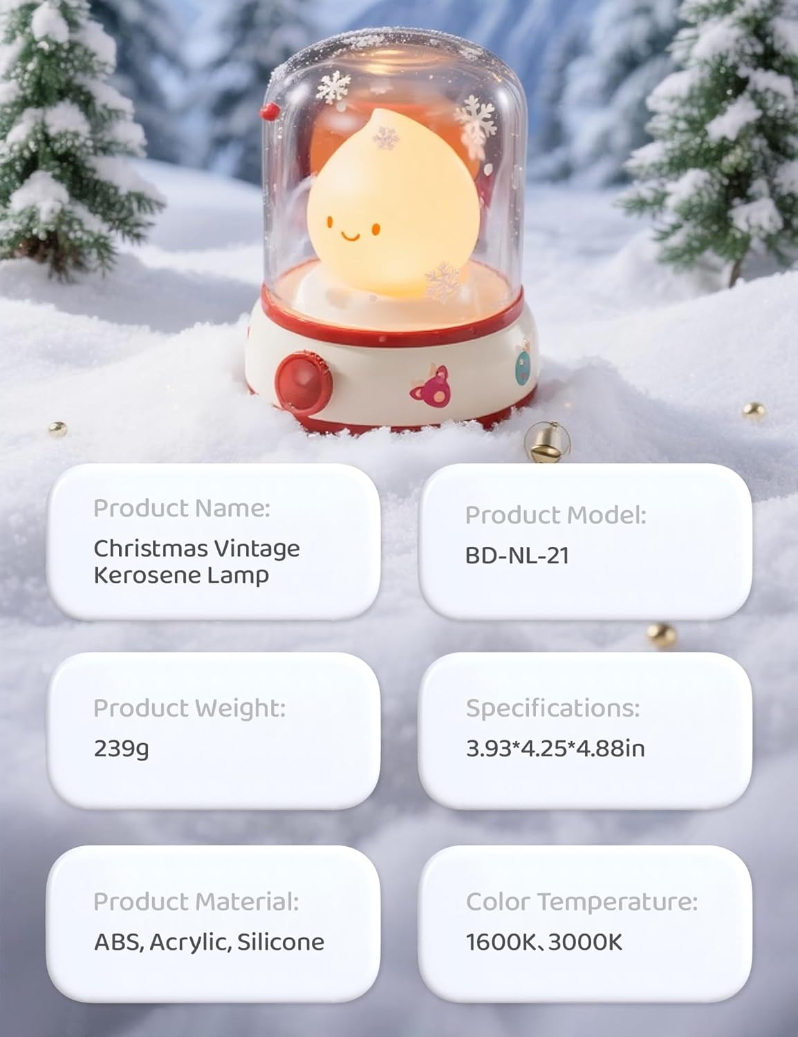 3pcs Cozy Campfire Nightlight Kits, Soothing Nature Sounds, White Noise Night Light for Baby Adult, Rechargeable, Cute Flame Lamp, Best Gift for Kids Bedrooms Camping Trips