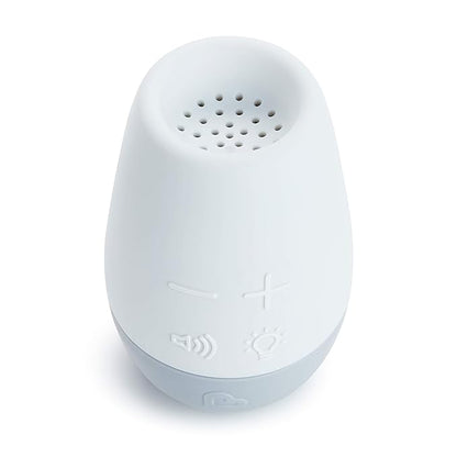 Munchkin Shhh… White Noise Sound Machine, Baby Sleep Soother with Night Light, Portable for Travel or Nursery, White/Grey
