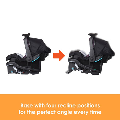 Baby Trend Secure-Lift Infant Car Seat, Dash Black – Compact Lightweight Carrier, Infant Comfort Cushioning, Adjustable Harness Fit