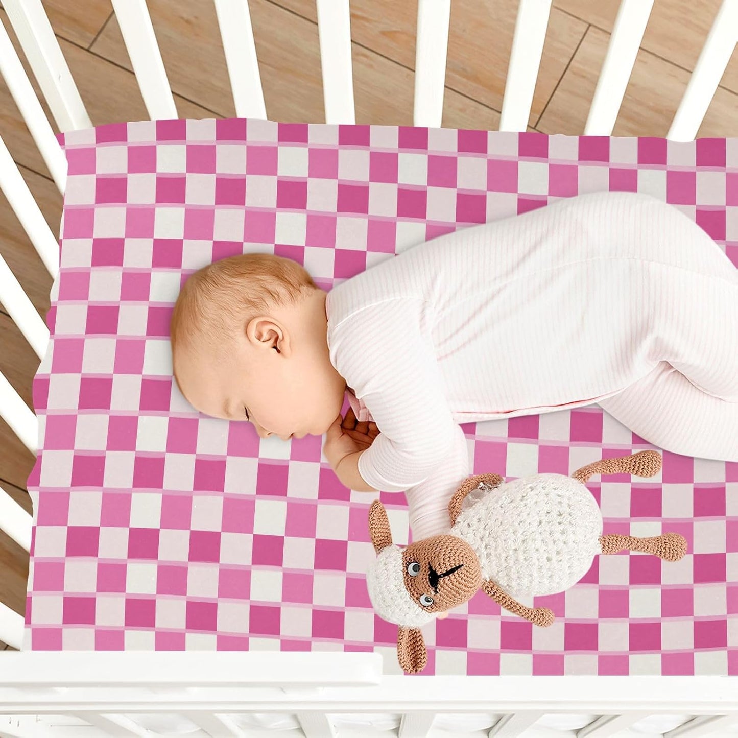 Fitted Crib Sheets Turtle Sea Horse Stretchy Portable Playard Sheets for Baby Toddler, Breathable Soft Mini Crib Mattress 39 x 27 in for Boys and Girls