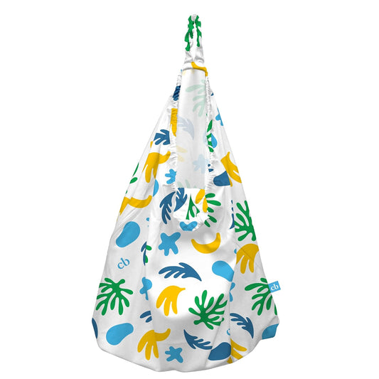 CHARLIE BANANA Reusable and Washable Cloth Diaper Wet Bag, Waterproof Hanging Diaper Pail and Laundry Bag, Yellow