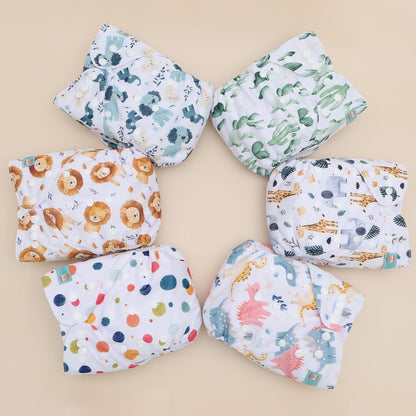 ALVABABY 12pcs Microfiber Inserts,Soft Cloth Diaper Liner,3-Layer Absorbent Inserts,Reusable for Baby Cloth Diapers 12T