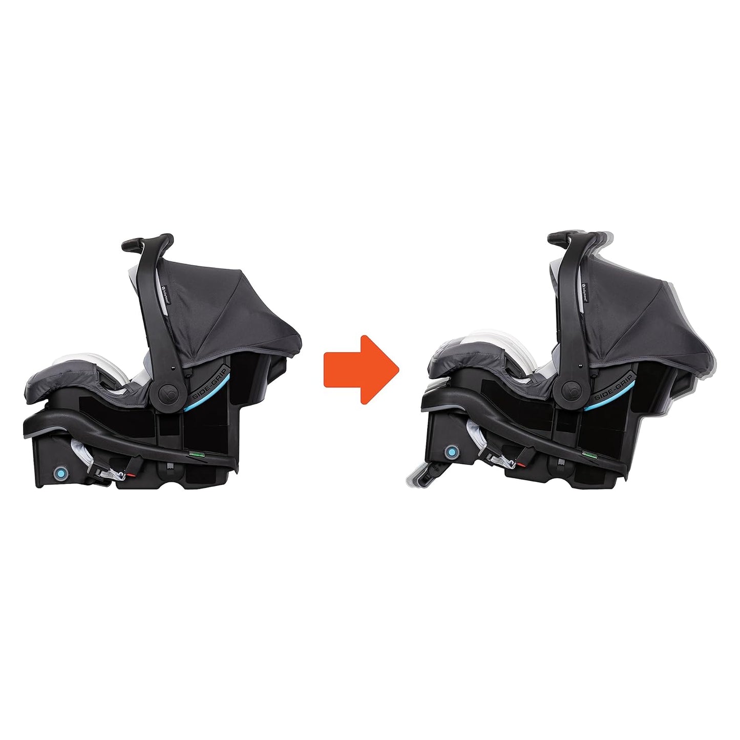 Baby Trend Secure-Lift Infant Car Seat, Dash Black – Compact Lightweight Carrier, Infant Comfort Cushioning, Adjustable Harness Fit