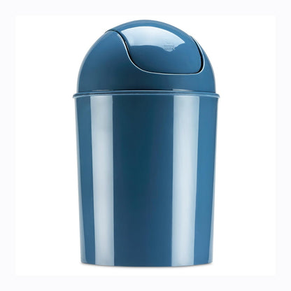 Umbra 1.25 Gallon Mini Waste Can with Removable Swing-Top Lid - Small Garbage Bin for Kitchen, Bathroom, Bedroom, Office - Compact Trash Can Fit Under Tables & Counters - Yellow