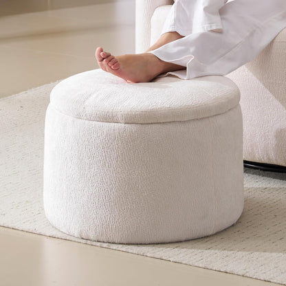 Oversized Swivel Recliner Chair with Massage and Heat, Rocking Chair Nursery with Adjustable Headrest, Rocking Chair Nursery Glider Chairs with 2 Pillows, Glider Rocker Recliner, White
