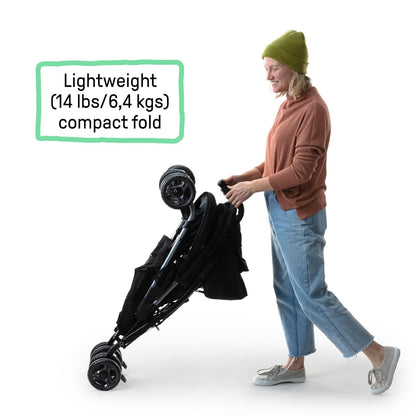 Ingenuity 3Dlite Convenience Stroller, Gray – Lightweight Stroller with Aluminum Frame, Large Seat Area, 4 Position Recline, Extra Large Storage Basket – Infant Stroller for Travel and More