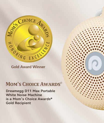 Dreamegg Portable Noise Machine for Baby Adult, Features Powerful Battery, 21 Soothing Sound, Noise Canceling for Office & Sleeping, Sound Therapy for Home, Travel, Registry Gift, Classic White