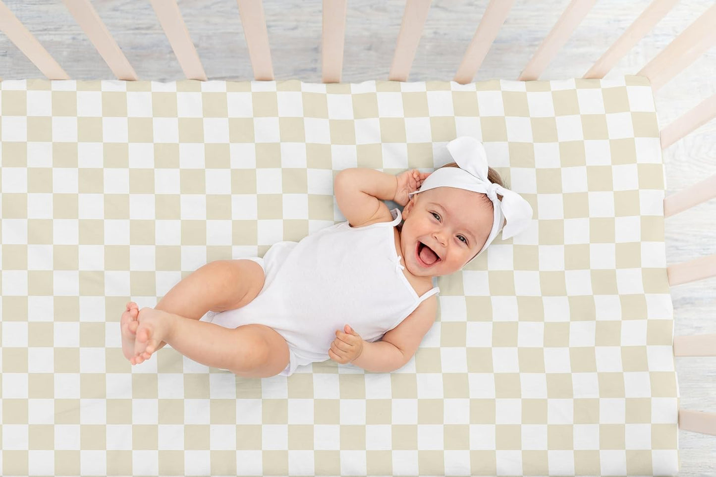 Sweet Jojo Designs 2-Piece Baby Bassinet Sheets Set (Black/White Gingham Checkered Plaid) for Boy/Girl, Infant Newborn Nursery, Oval, Rectangle & Hourglass Mattress (Solid Onyx & Classic Checkerboard)