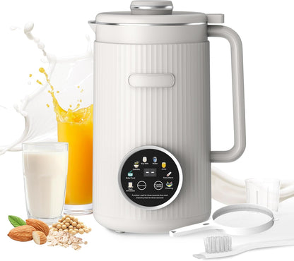 ANHANE 35oz Soy Milk Maker Machine: 8-in-1 Nut Milk Maker for Oat Milk, Vegan Drinks, Baby Food Blender - Plant-Based Milk Machine with Stainless Steel, LED Touch, Auto Shutoff (Green)