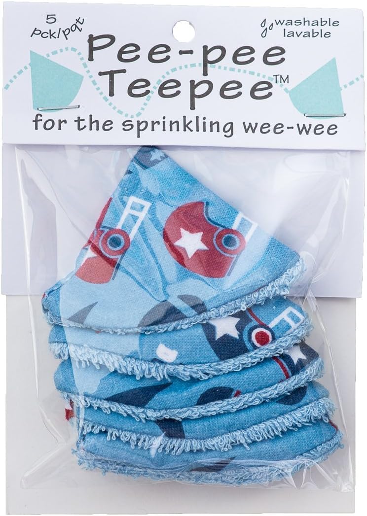 Washable Cotton Pee-Pee Teepees That Shield Baby Boys Pee During Diaper Changes. Makes a Great add-on Gift for a Baby Shower Thanks to its Fun, Gift-Ready Store Packaging. 5 Pack. Western