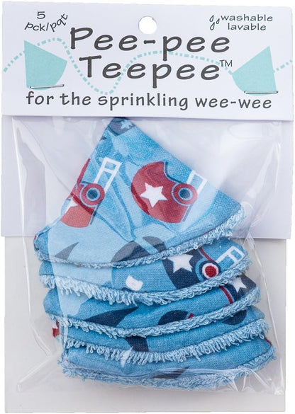 Washable Cotton Pee-Pee Teepees That Shield Baby Boys Pee During Diaper Changes. Makes a Great add-on Gift for a Baby Shower Thanks to its Fun, Gift-Ready Store Packaging. 5 Pack. Western