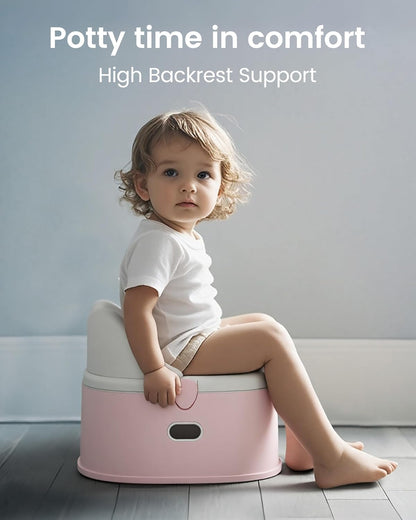 3-in-1 Toddler Potty Training Toilet for Boys and Girls with Soft Cushion Multi-use Baby Potty Chair for Toddlers 1-3 Training Potty Seat Toddler Toilet Baby Potty Training Seat with Step Stool