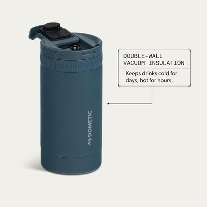 16 oz Tumbler | Stainless Steel Insulated Drinkware with Magnetic Swig Lid | Ocean