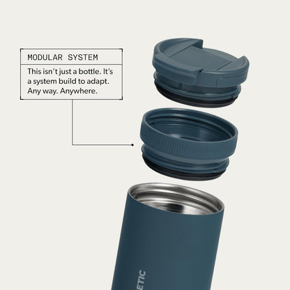 16 oz Tumbler | Stainless Steel Insulated Drinkware with Magnetic Swig Lid | Ocean