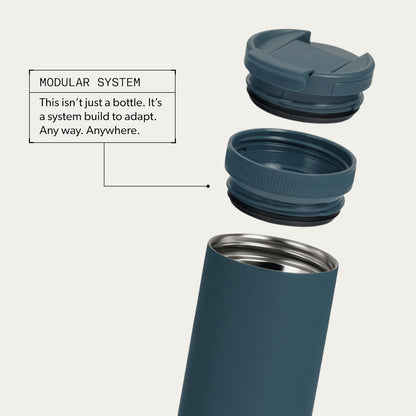 16 oz Tumbler | Stainless Steel Insulated Drinkware with Magnetic Swig Lid | Ocean
