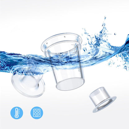 6pcs Baby Milk Powder Dispenser, Baby Formula Dispenser, Formula Dispenser, Travel Milk Powder Container, Snack Storage Box Milk Powder Kids Snack Container 80ml (Clear, 8.4X5.5X5.5CM)