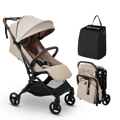 MAMAZING Ultra Air Lightweight Baby Travel Stroller with Carbon Fiber Frame, Compact & Airplane-Friendly, One-Handed Fold, 11.6 lbs, Perfect for Toddlers, Grey