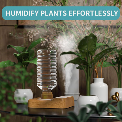 Travel Humidifier, Portable Small Humidifier for Plants, Bedroom, Office, Hotel or Car, 5000mAh Battery Operated Mini Cool Mist Humidifiers, Quiet 23dB, Auto-off, Night Light & BPA-Free, Green