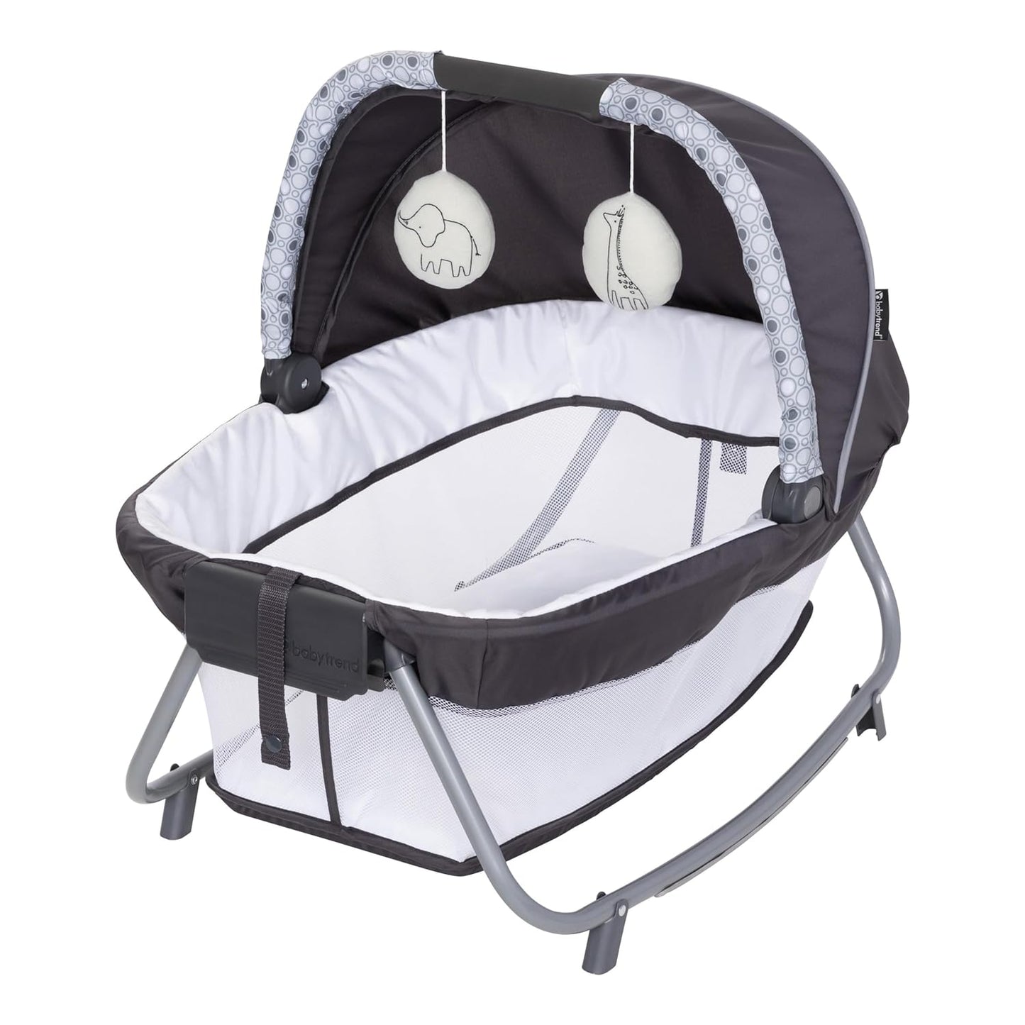 Baby Trend Nursery Den Playard with Snooze Pod and Flip Over Changer, Diamond Sage