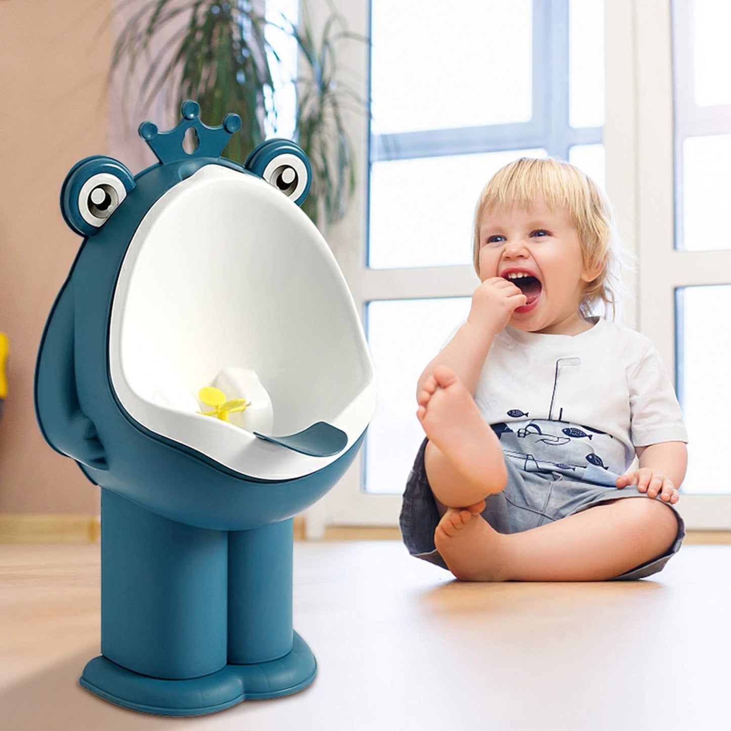 Potty Training Urinal Boy Urinal Kids Toddler Pee Trainer Bathroom Funny Baby Training Potties（Green）