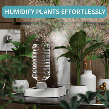 Travel Humidifier, Portable Small Humidifier for Plants, Bedroom, Office, Hotel or Car, 5000mAh Battery Operated Mini Cool Mist Humidifiers, Quiet 23dB, Auto-off, Night Light & BPA-Free, Green