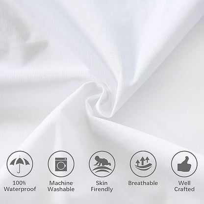 Nokolulu Waterproof Crib Mattress Protector: Toddler and Baby Mattress Protector Cover - Premium Soft Fitted Baby Sheet with 8 Inches Deep Pocket (28''x52'')