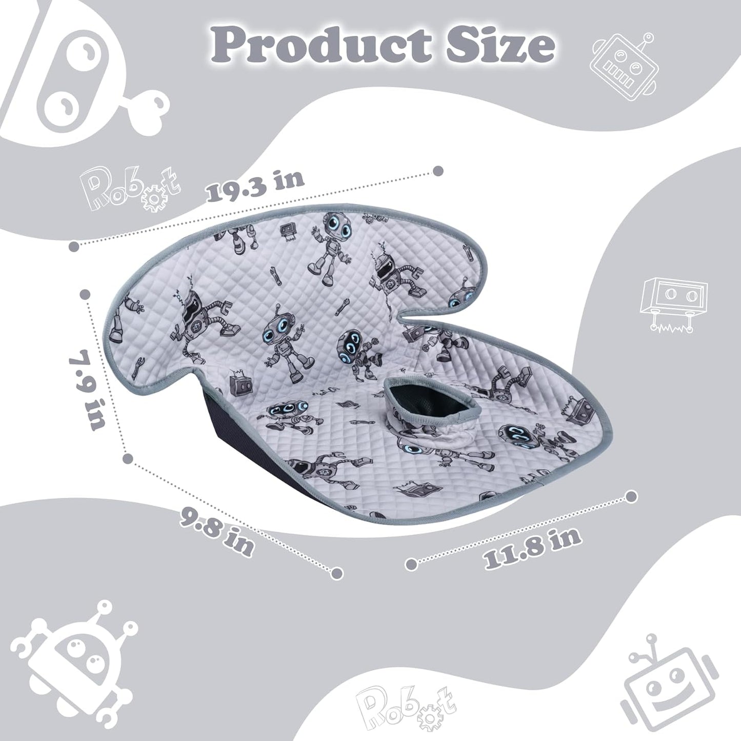 Babenest Car Seat Potty Protector Cover -Waterproof Carseat Training Liner for Baby &Toddler Shower Gift, Dry Piddle Pee Pad with Fun Designs for Strollers & Infant Car Seats (2pcs Pink)