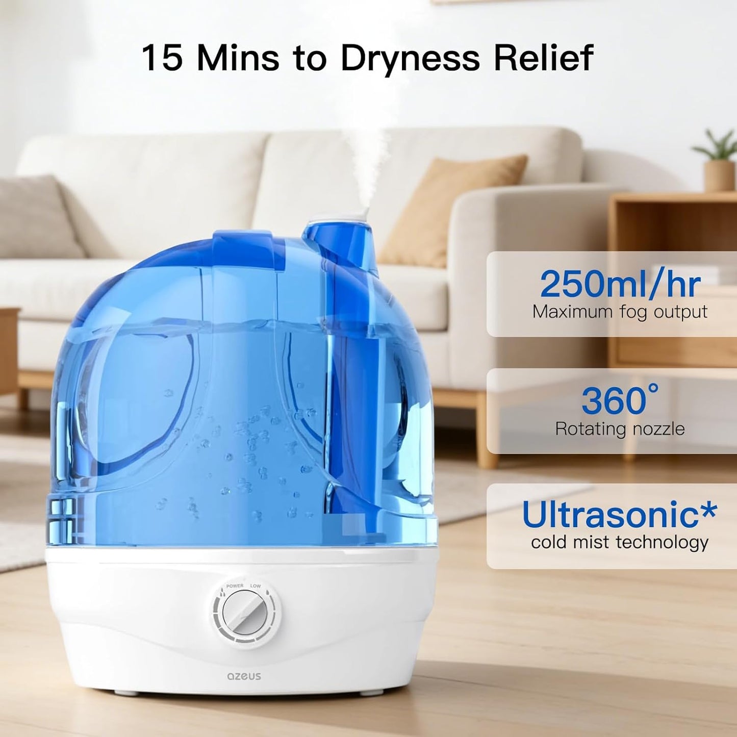 AZEUS Updated Humidifier Series (2.8 L)