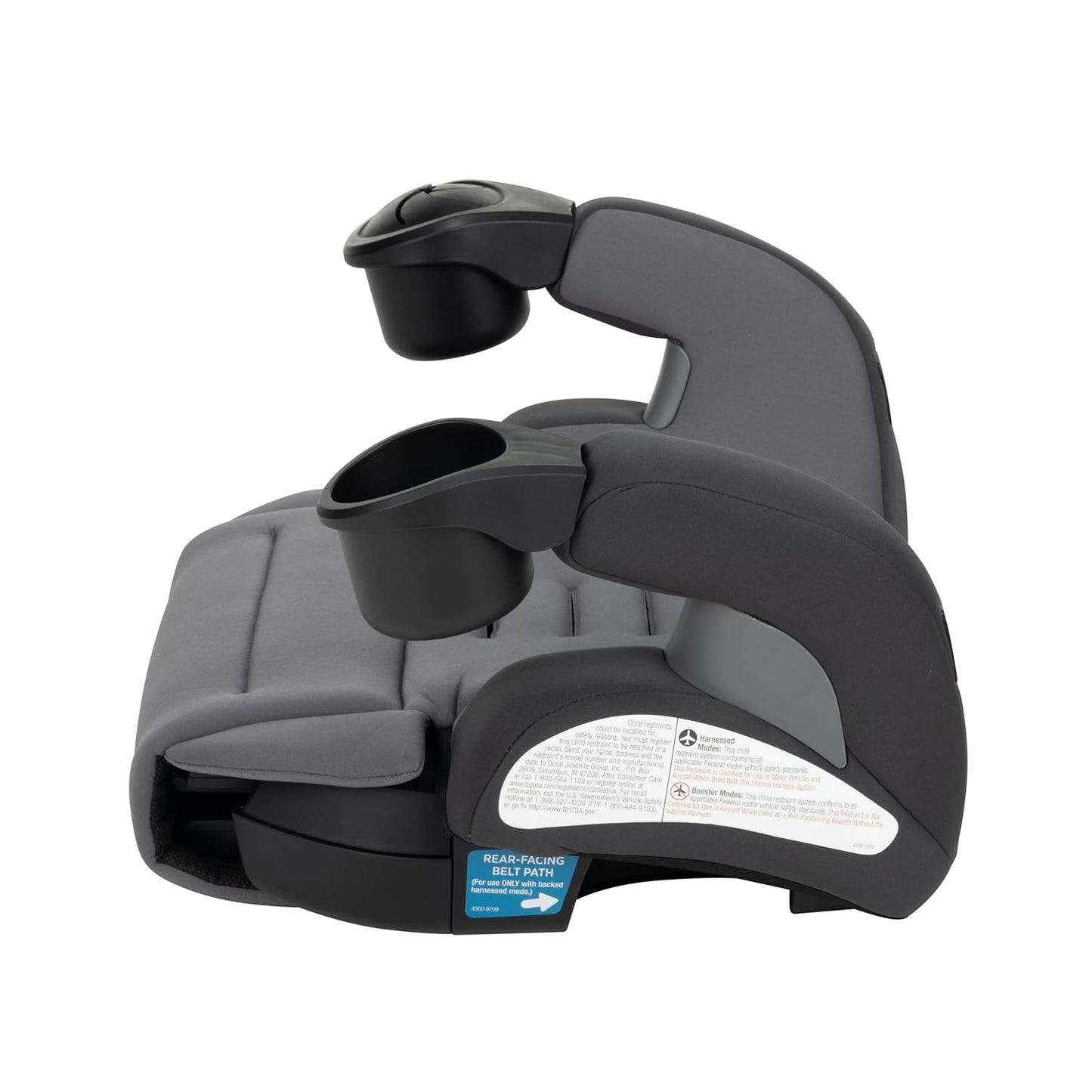 Safety 1st EverSlim 4-in-1 Convertible Car Seat, SecureTech Chest Clip, Ultra-Slim, 4-Mode Infant to Booster, Baby Car Seat, 5-100 lbs, Memory Foam, Office Space