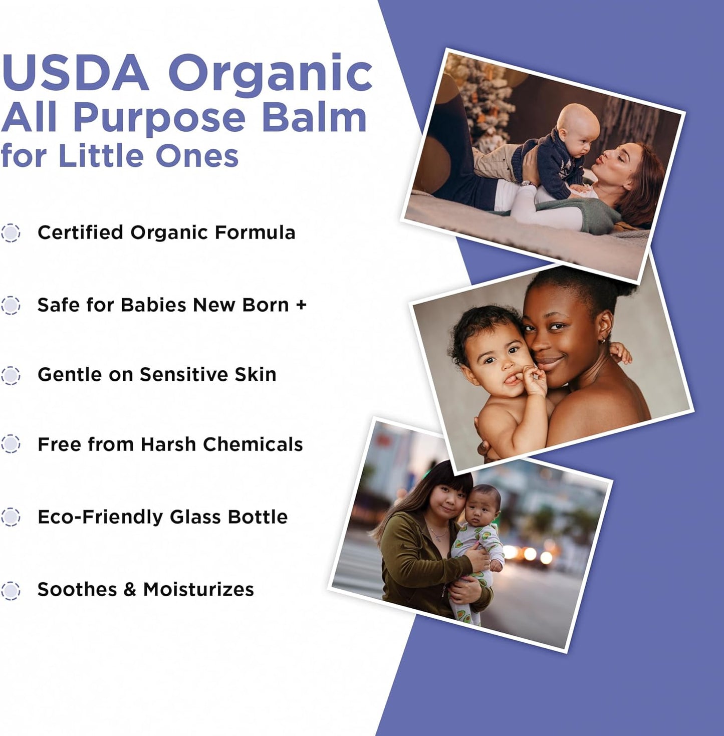 Wellements Organic All Purpose Balm for Babies and Kids (1.8 Fl Oz) | Gentle and Soothing All Over Baby Ointment* for Dry, Chafed and Sensitive Skin | Free from Petroleum, Parabens and Fragrances