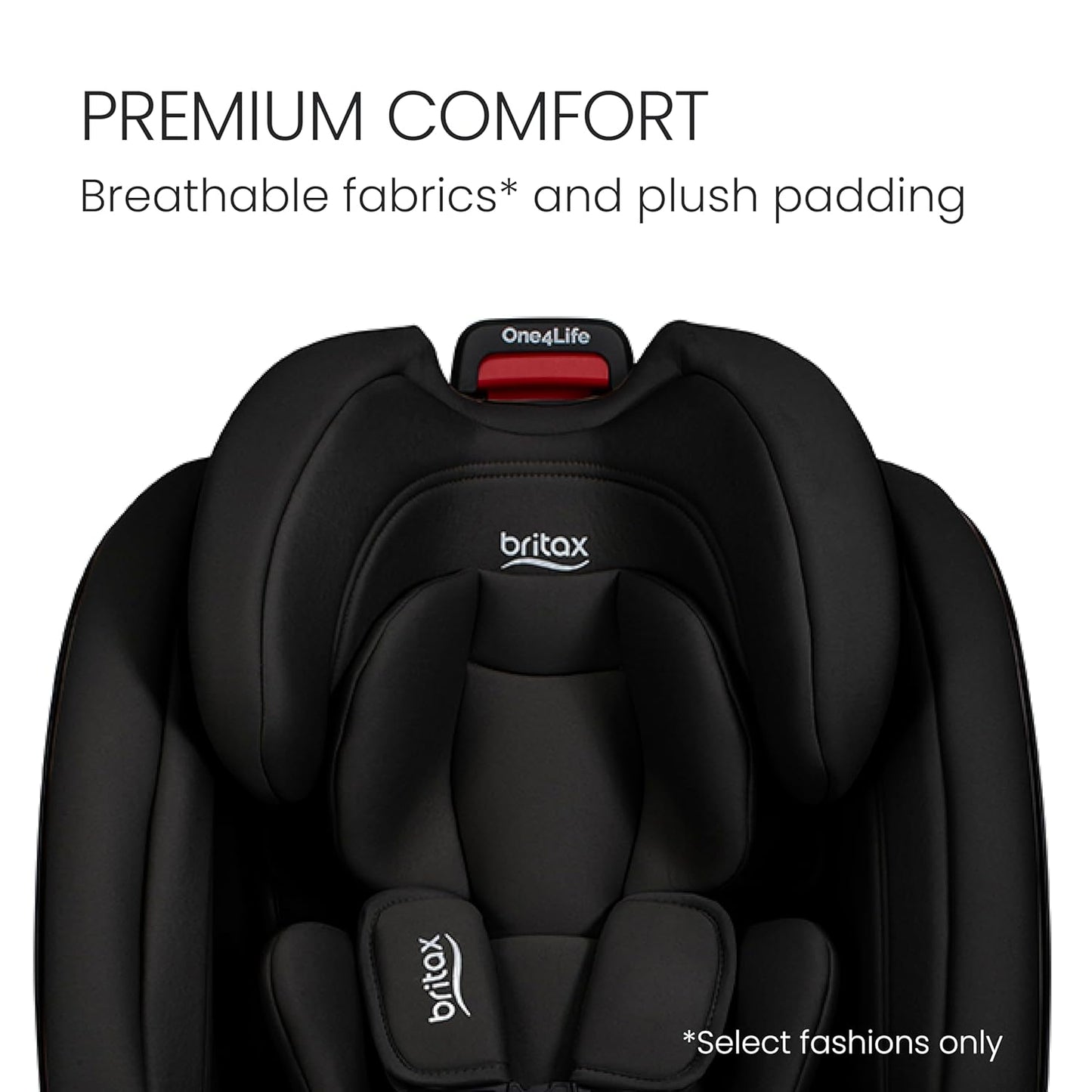 Britax One4Life All-in-One Car Seat, Up to 10 Years of Use, Rear Facing, Forward Facing, & Booster Modes, Extended Rear-Facing, ClickTight Installation & Breathable SafeWash Fabrics — Teak