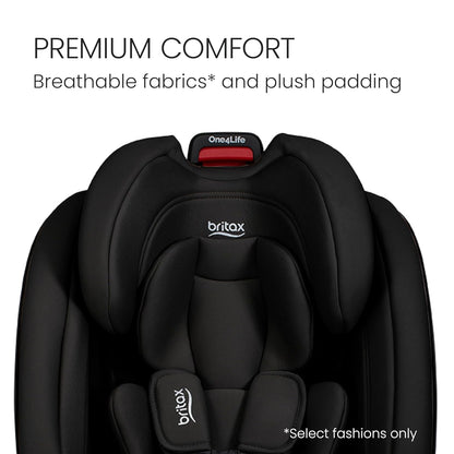 Britax One4Life All-in-One Car Seat, Up to 10 Years of Use, Rear Facing, Forward Facing, & Booster Modes, Extended Rear-Facing, ClickTight Installation & Breathable SafeWash Fabrics — Teak