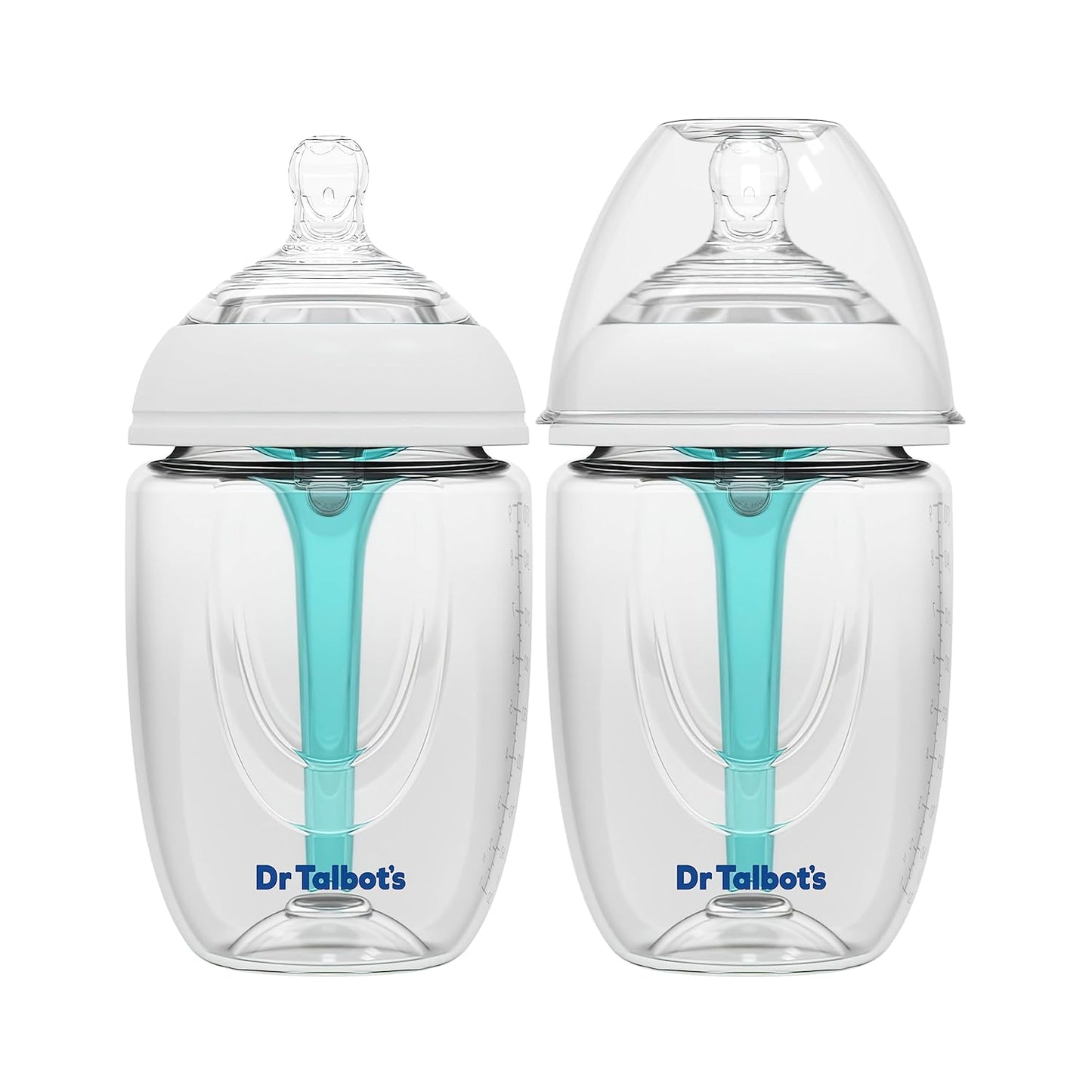Dr. Talbot's Anti-Colic Bottles - 9 oz (2-Pack) - Baby Bottles for Newborn Babies 0+ Months - Self Sterilizing Newborn Bottles with Slow Flow Soft Flex Nipple and Advanced Venting System