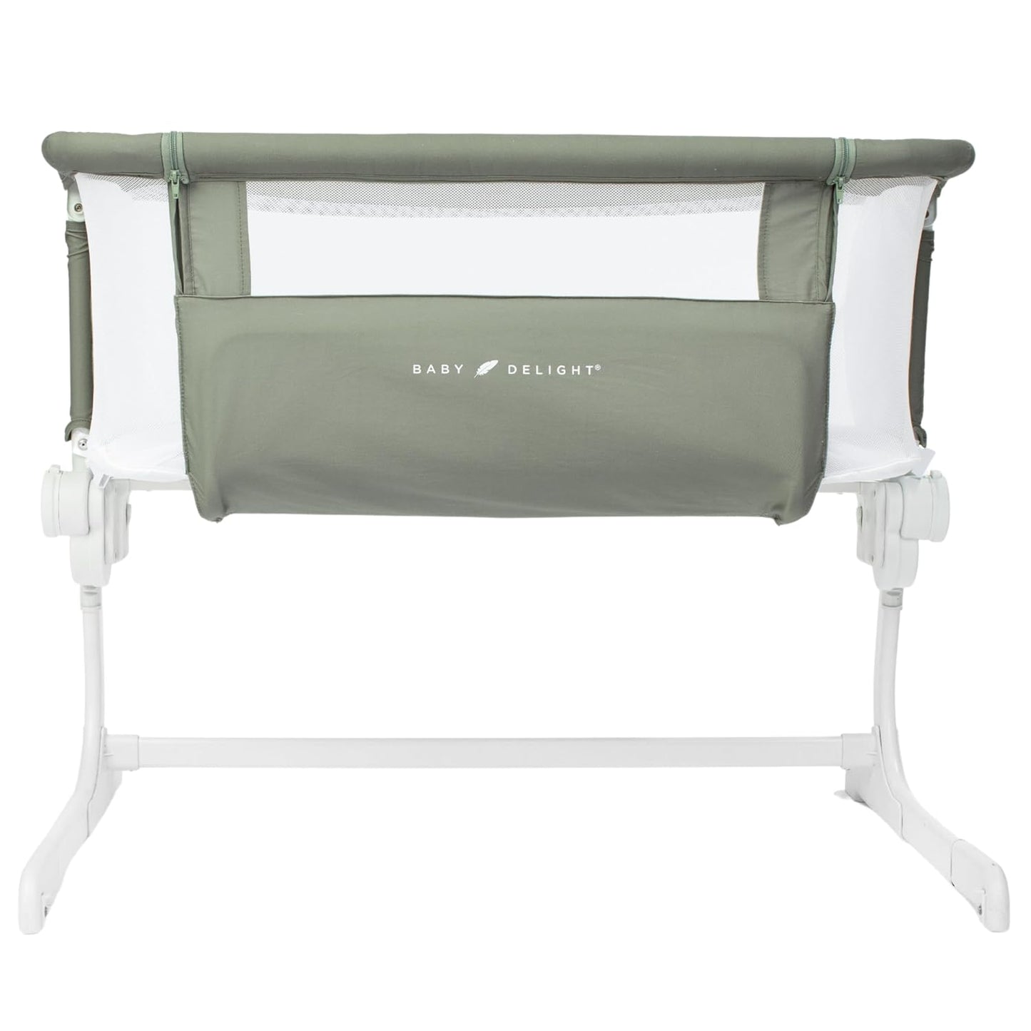 Baby Delight Beside Me Dreamer Bassinet | Bedside Sleeper | 6-Position Height Adjustment | Charcoal Tweed