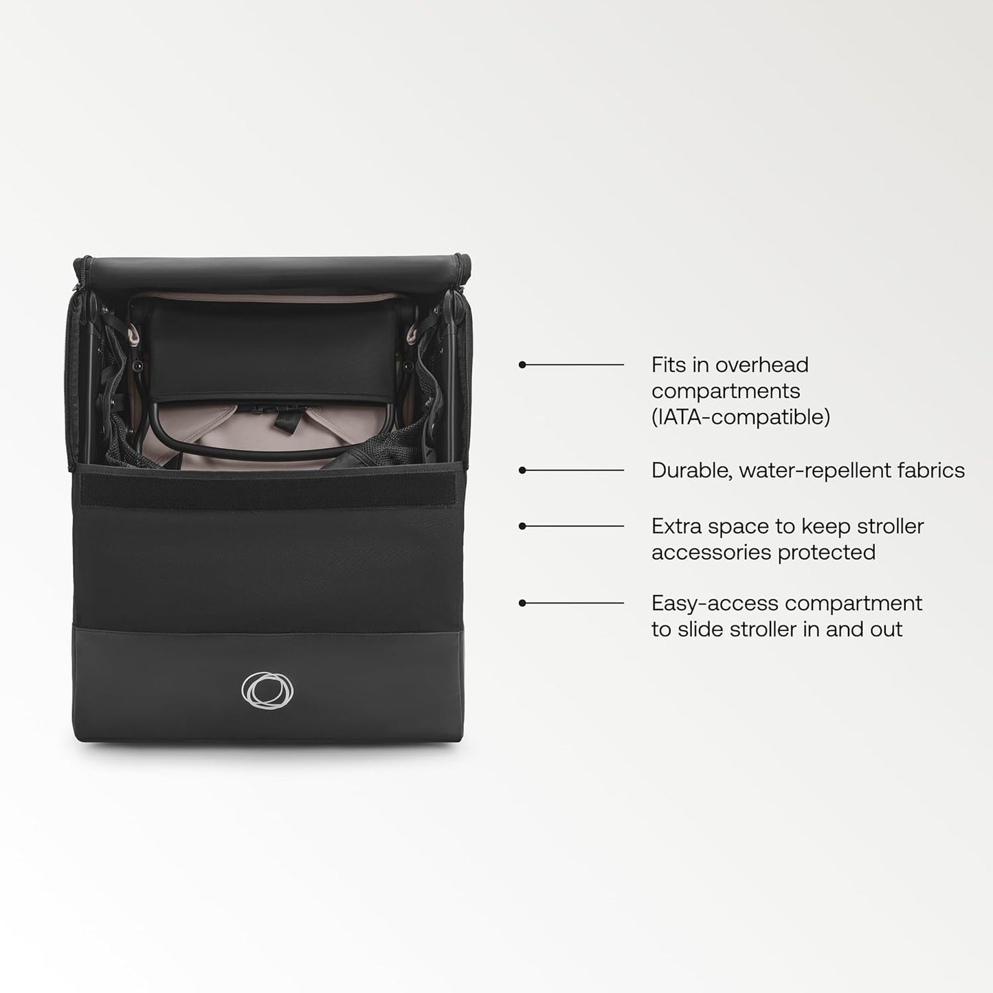 Bugaboo Butterfly Transport Bag Butterfly Stroller - Easy For Travel Or Storage - Black