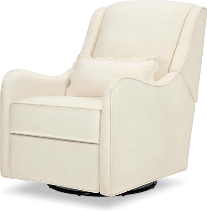 Namesake Devon Recliner and Swivel Glider in Performance Dusty Rose Eco-Basketweave, GREENGUARD Gold and CertiPUR-US® Certified