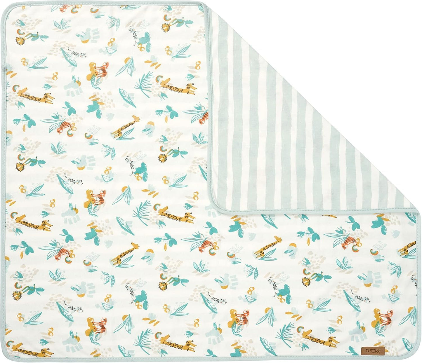 Tutti Bambini Premium Bassinet Sheets (2 Pack) - Soft & Breathable Bamboo Jersey, Double-Strength Bedside Sleeper Sheets, Fits Mattresses from 20.8 x 31.5 in to 23.6 x 35.4 in (Our Planet)