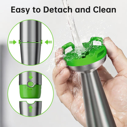 Turelar Immersion Blender Handheld Corded Hand Blenders Set 1100W, Trigger Variable Speed 5 in 1 Stick Emulsifier with Chopper, Whisk and Frother for Soup, Baby Food and Smoothies, Orange