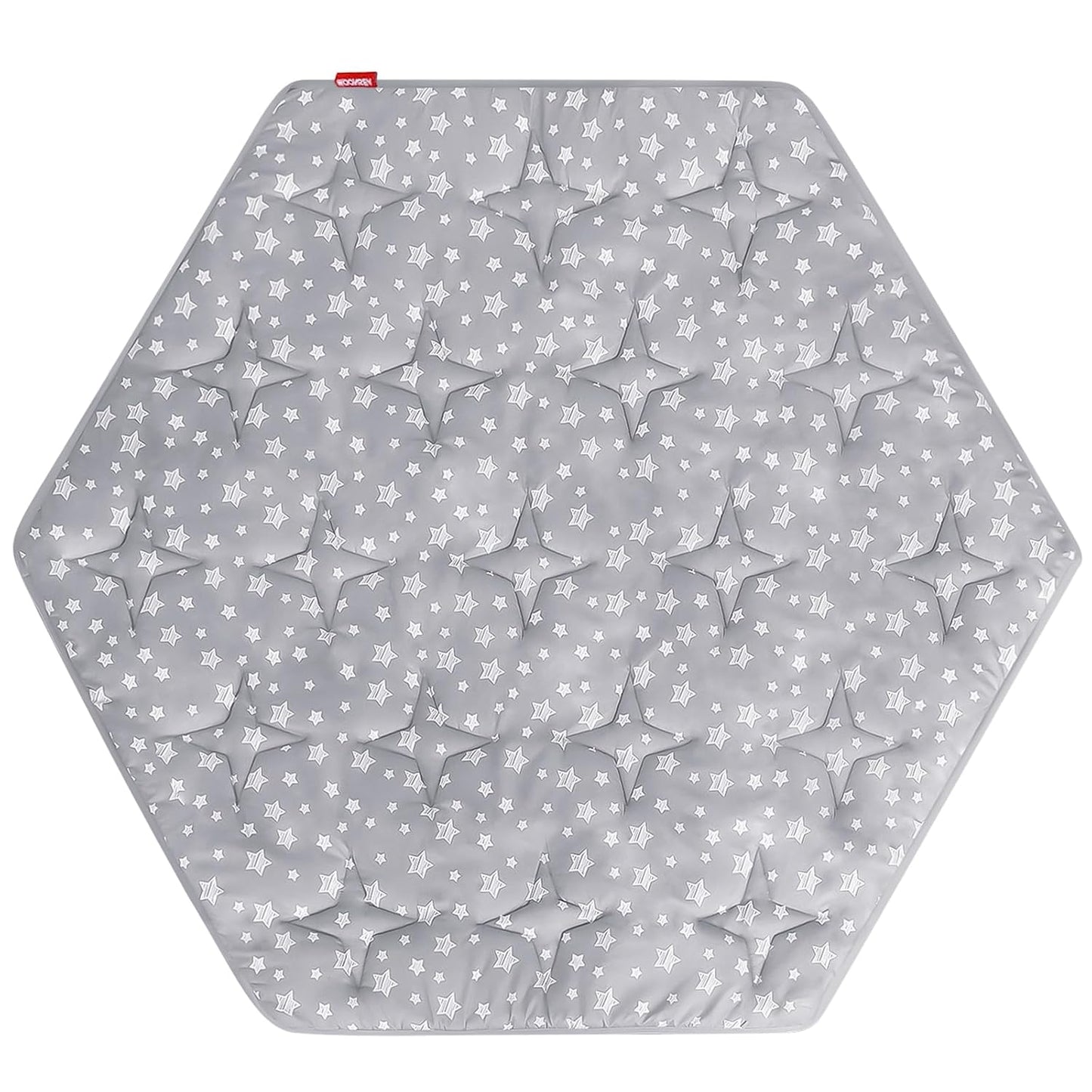 Octagon Playpen Mat Grey, Non Slip 8 Panel Playpen Mattress Mat Fits Regalo Extra Large Play Yard and hiccapop XL 69" Baby Playpen, Grey Star Octagon Playard Pad