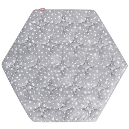 Octagon Playpen Mat Grey, Non Slip 8 Panel Playpen Mattress Mat Fits Regalo Extra Large Play Yard and hiccapop XL 69" Baby Playpen, Grey Star Octagon Playard Pad
