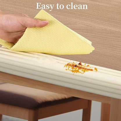 VOCOMO Corner Protector for Baby, Widen Edge Protector with Adhesive Backing, Baby Proofing Edge Corner Protect Self Adhesive Furniture Guard Bumper for Table, Desk, Fireplace (White, 6.6ft)