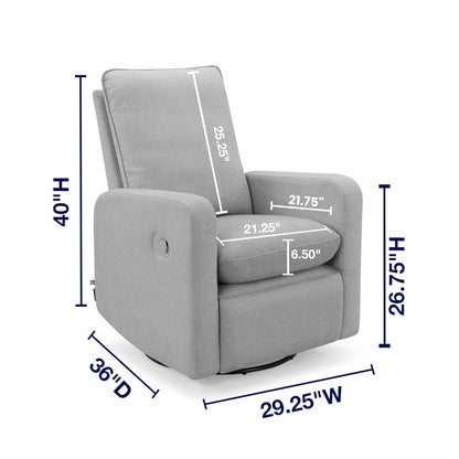 GAP babyGap Cloud Recliner with LiveSmart Evolve - Sustainable Performance Fabric, Grey